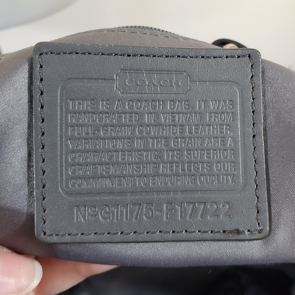 Coach Gallery East West large leather tote bag gray silver bronze metallic - Picture 5 of 8